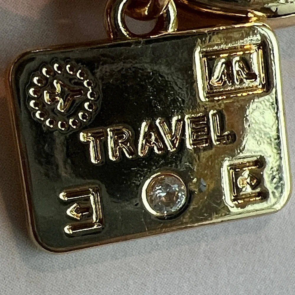 Anthropologie Gold and White Après-Ski Key Holder - Picture 6 of 11